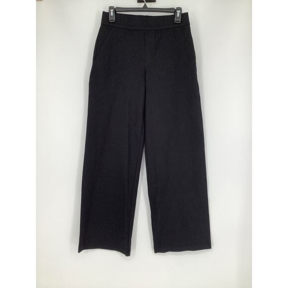 Sanctuary Women's Medium Black Runway Wide Leg High Rise Trouser Pull On G11-18 - Picture 2 of 7
